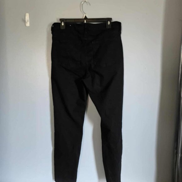 EUC Popsugar Button-Fly Black Denim Jeans with worn ankle - Picture 2 of 4